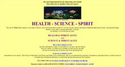 Desktop Screenshot of health-science-spirit.com